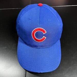 Vintage ANNCO‎ Chicago Cubs Blue SnapBack Hat Cap Preowned